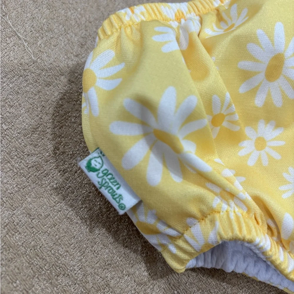 Reusable Kids Diaper Covers - Yellow Daisy & Aqua Strawberry Prints